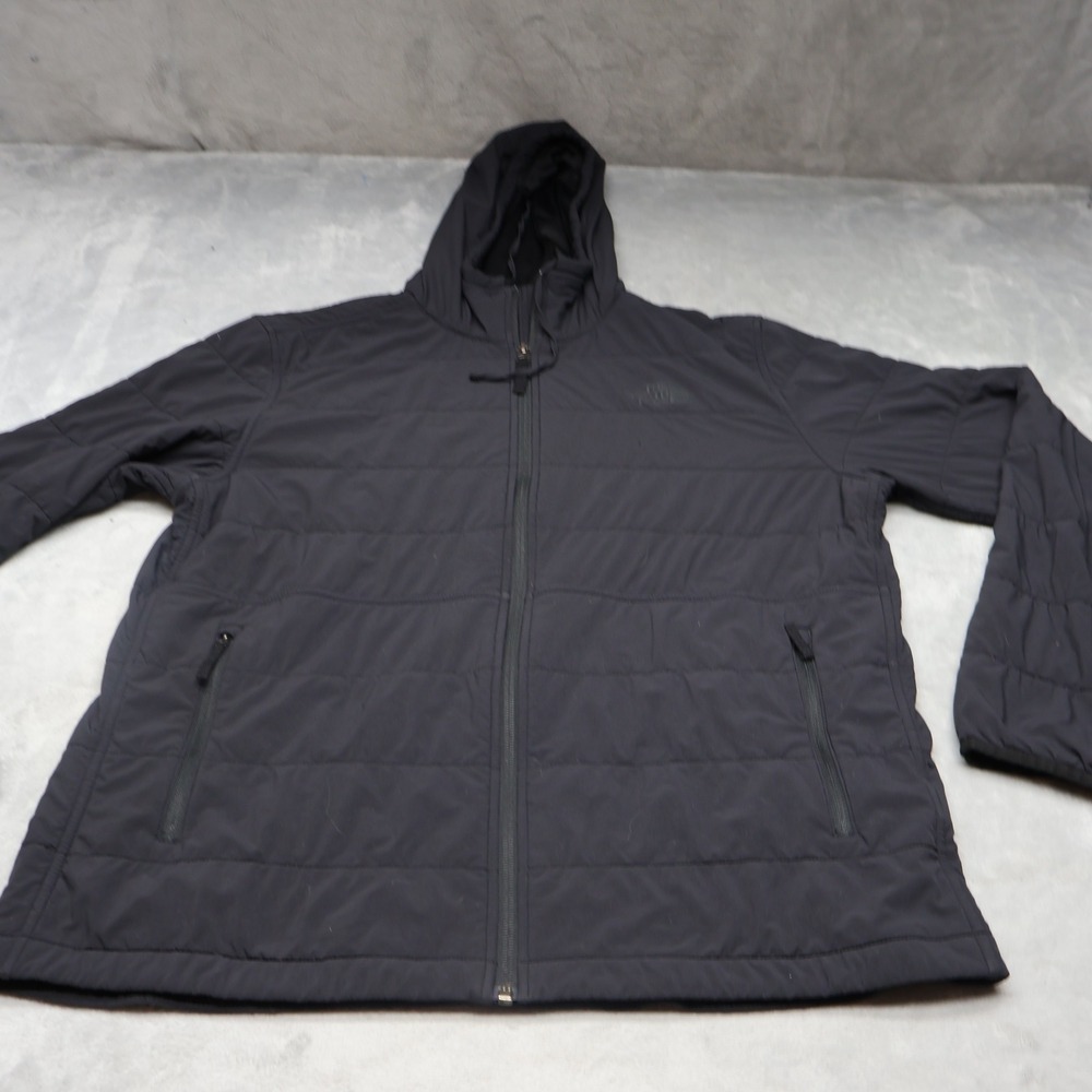 North‎ Face Jacket Mens Large Black Mountain Full Zip Hiking Outdoor Insulated